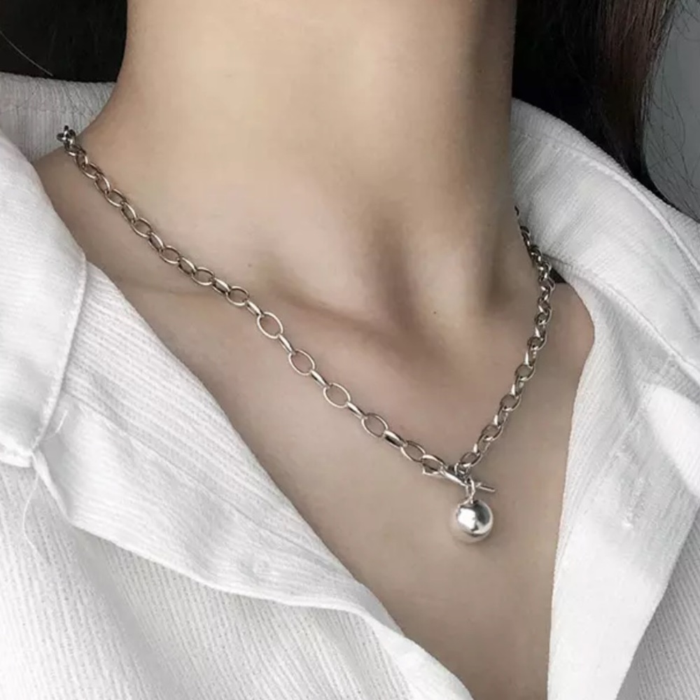 NEW 925 Sterling Silver Pendant Choker Necklace - Picture 2 of 5